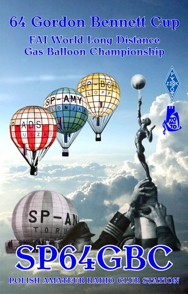 QSL-SP64GBC_1-656x1024 SP64GBC w eterze czyli światowe zawody Wolnych Balonów Gazowych o Puchar Gordona Bennetta w Toruniu